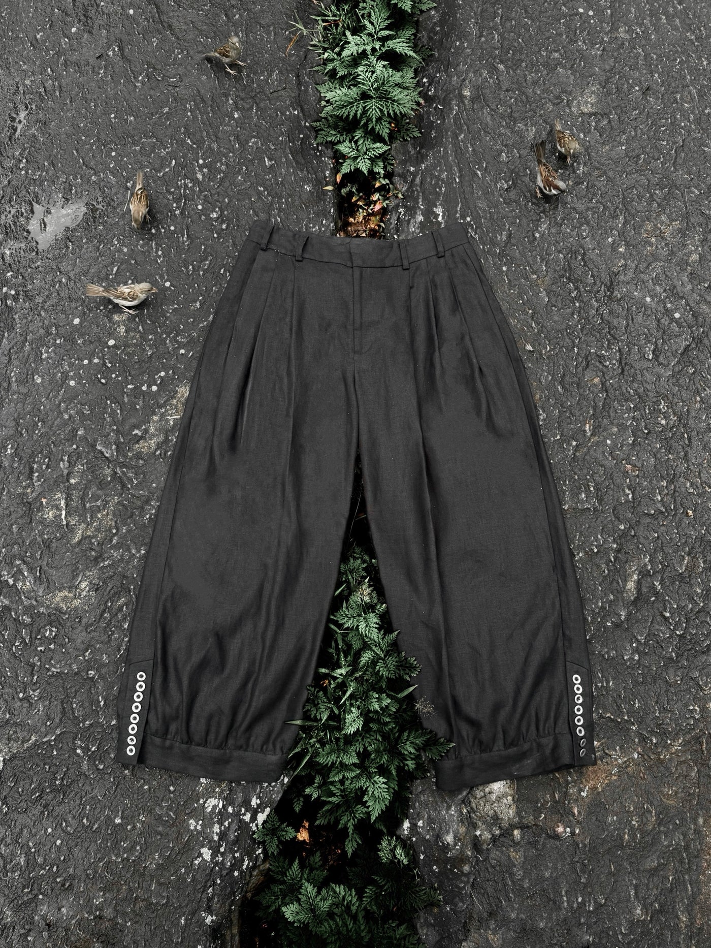 Pleated Bloomer Trouser