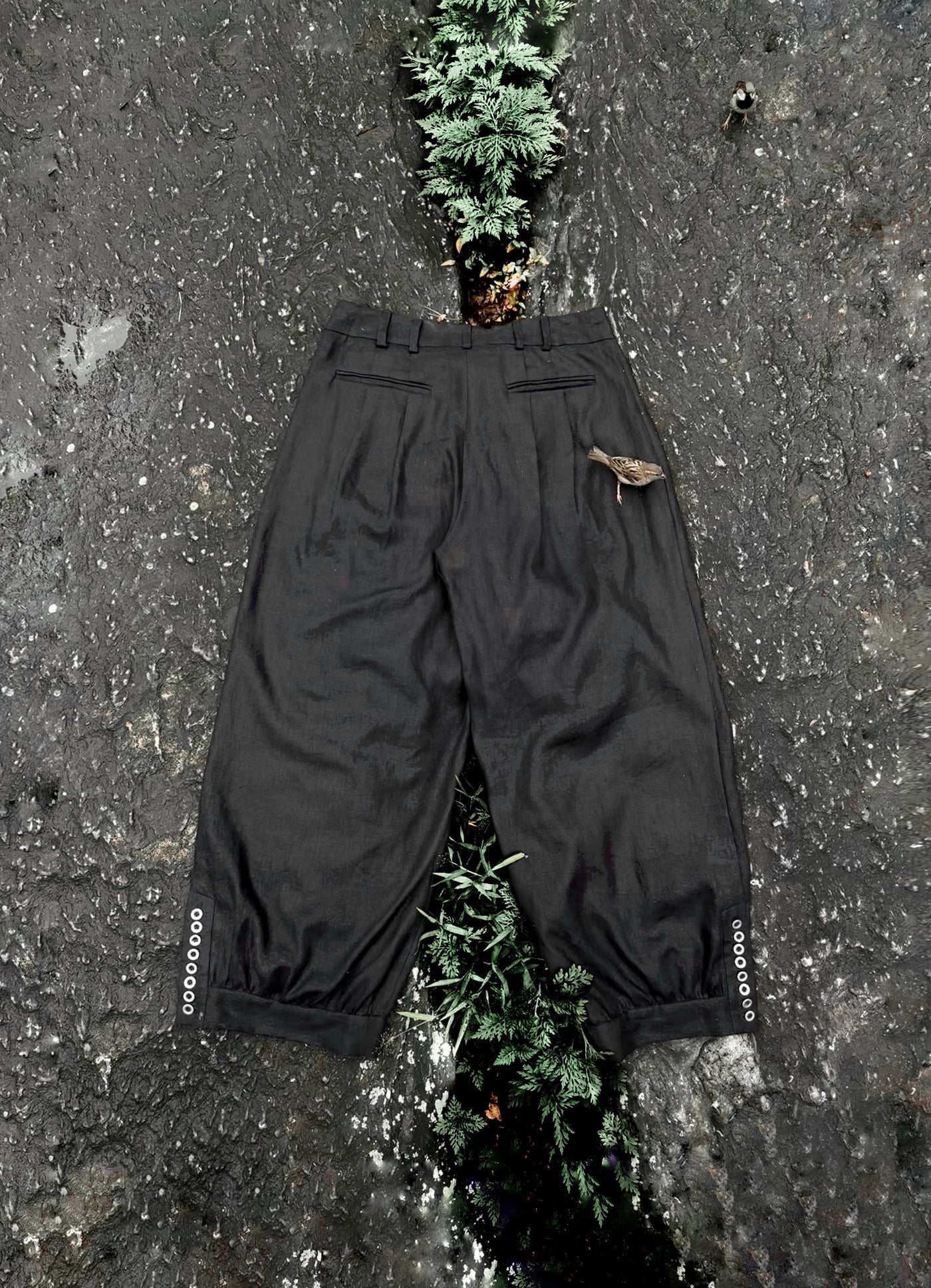 Pleated Bloomer Trouser