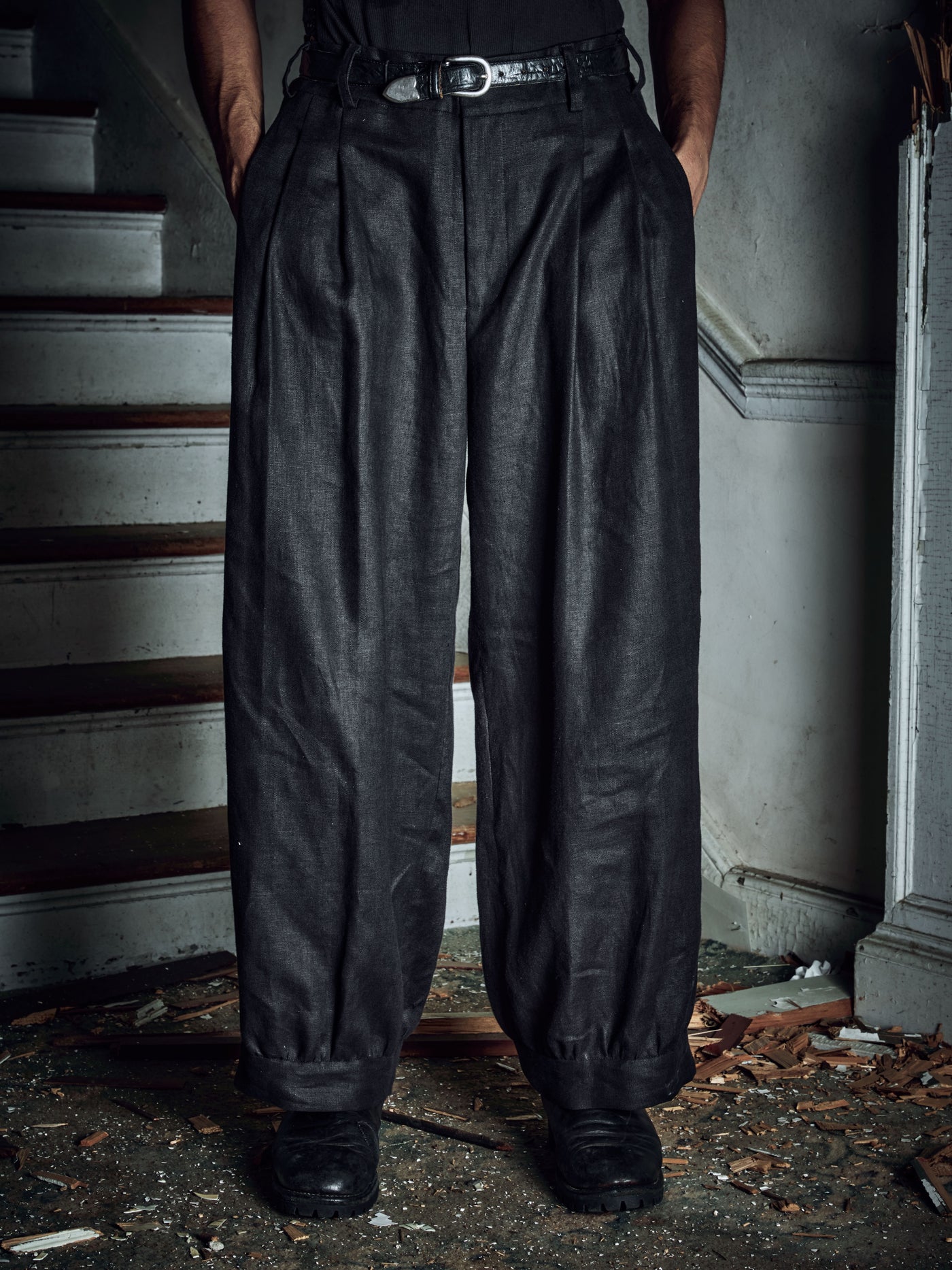 Pleated Bloomer Trouser