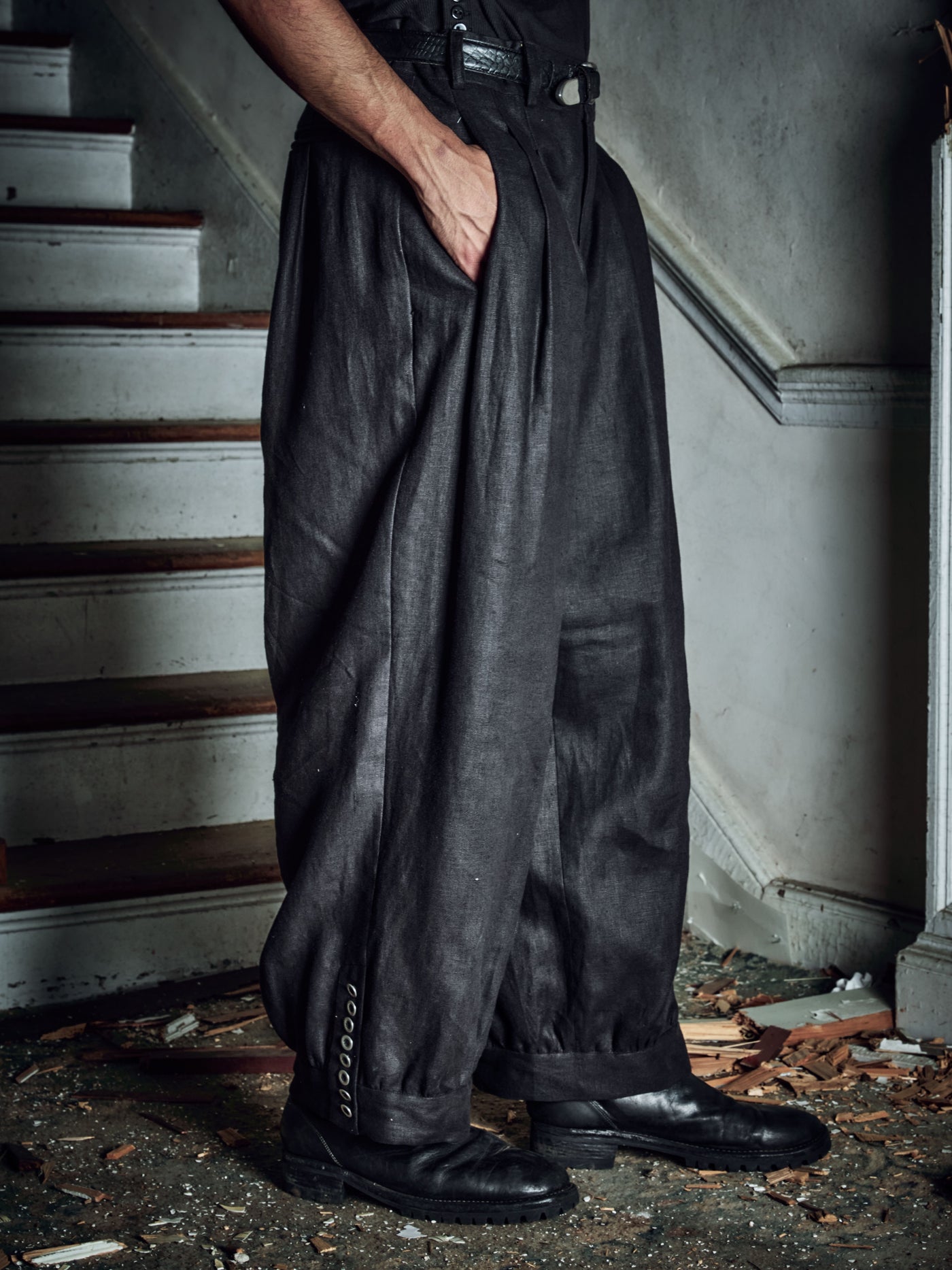 Pleated Bloomer Trouser