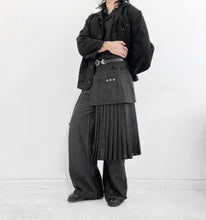 Load image into Gallery viewer, The Pleated Overlay Skirt in Linen
