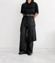 Load image into Gallery viewer, The Pleated Overlay Skirt in Linen
