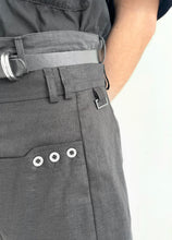 Load image into Gallery viewer, The Pleated Overlay Skirt in Linen
