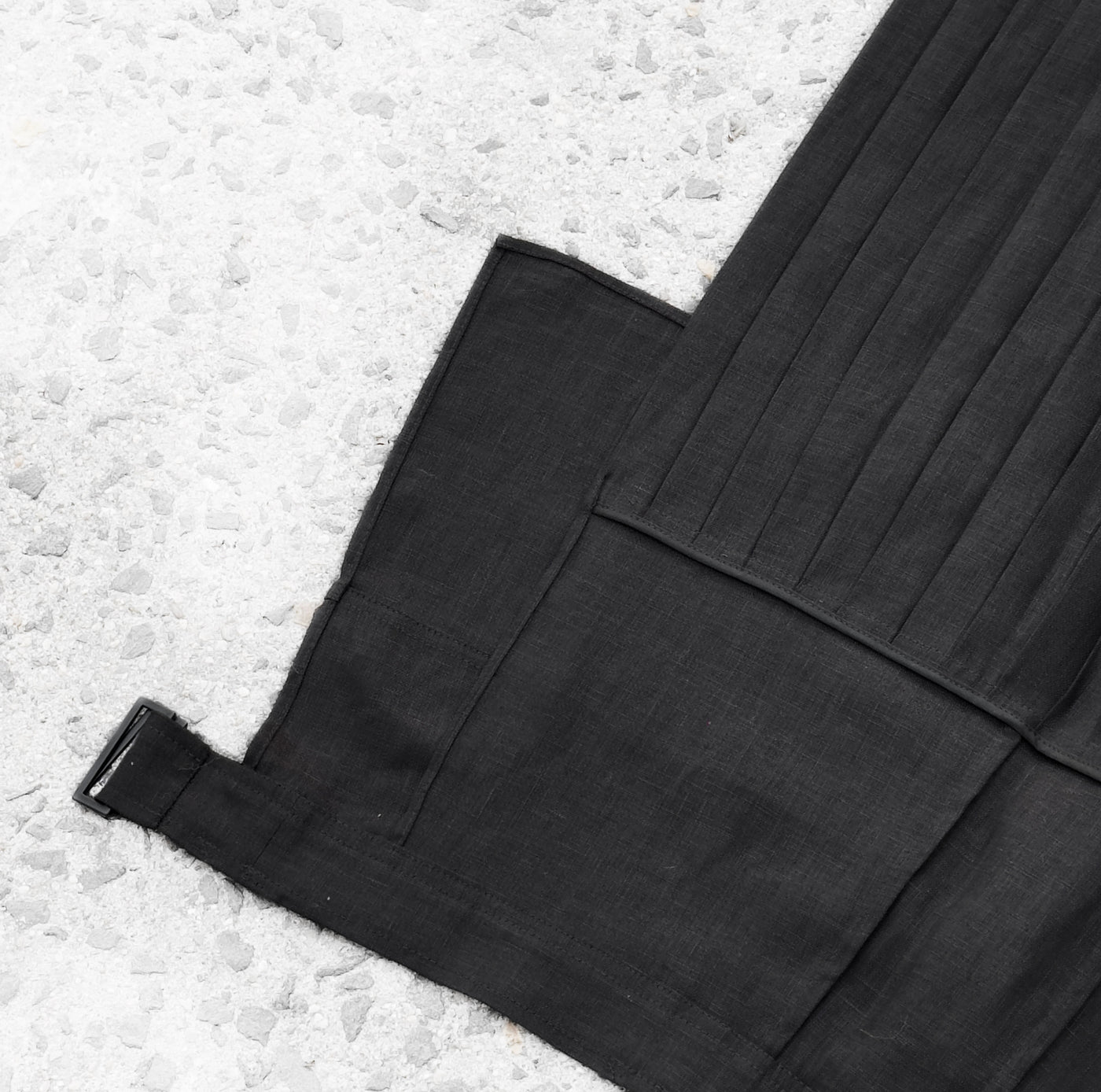 Pleated Overlay Skirt in Linen